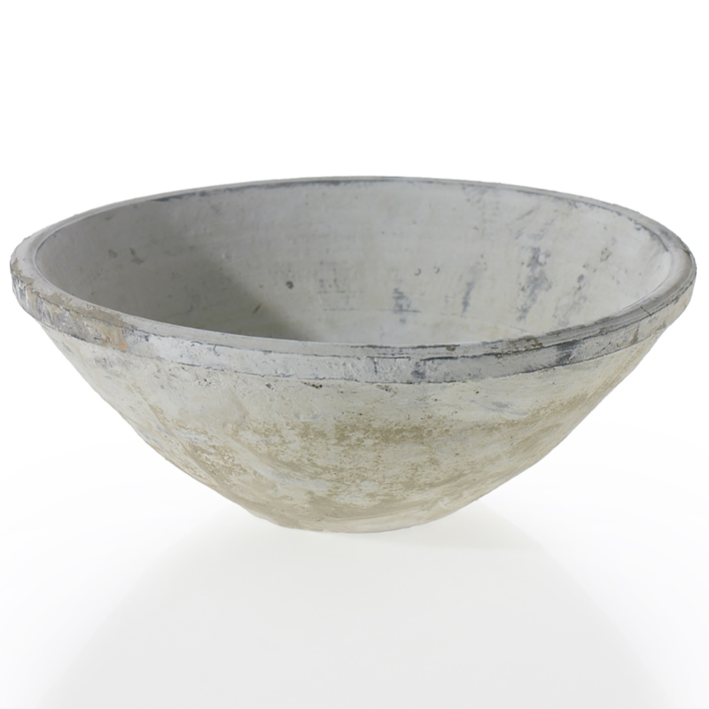 White Ceramic Garden Bowl