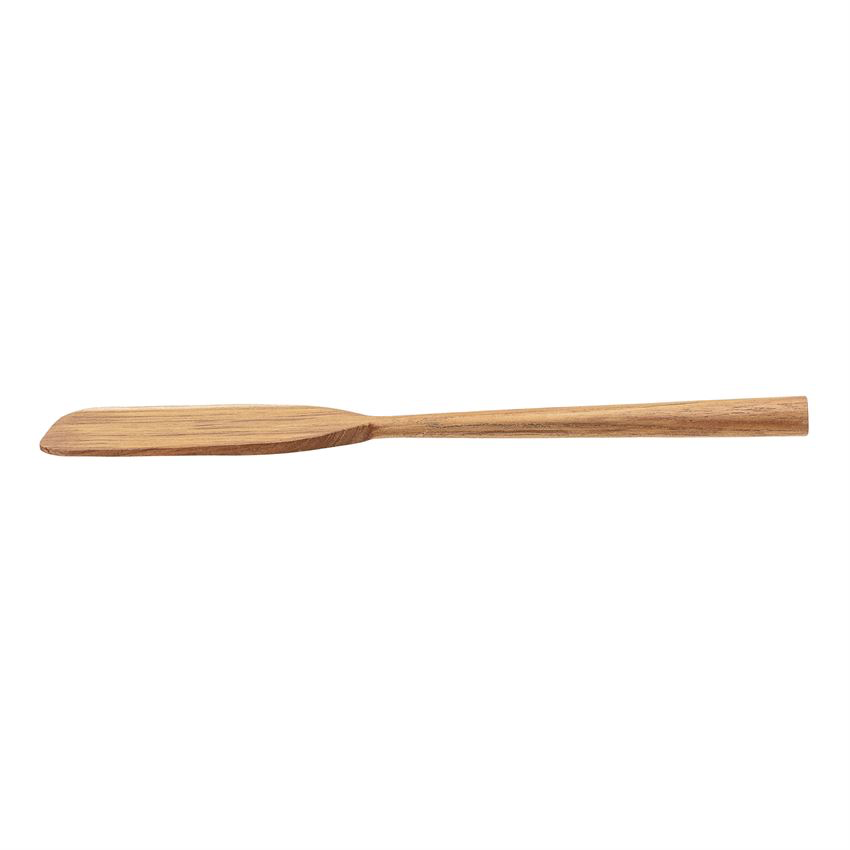 11" Hand-Carved Teak Wood Spatula