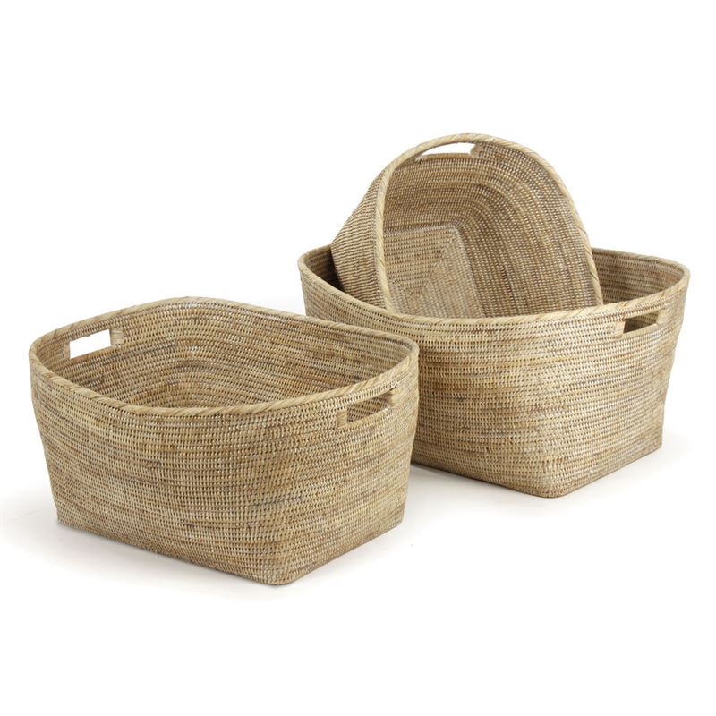 Rattan Basket with Handles (3 Sizes)