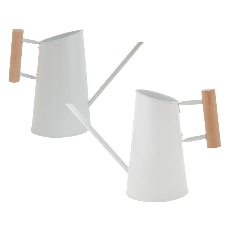 Modern Watering Can with Wood Handle