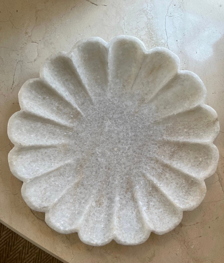Scalloped Marble Bowl (3 Sizes)