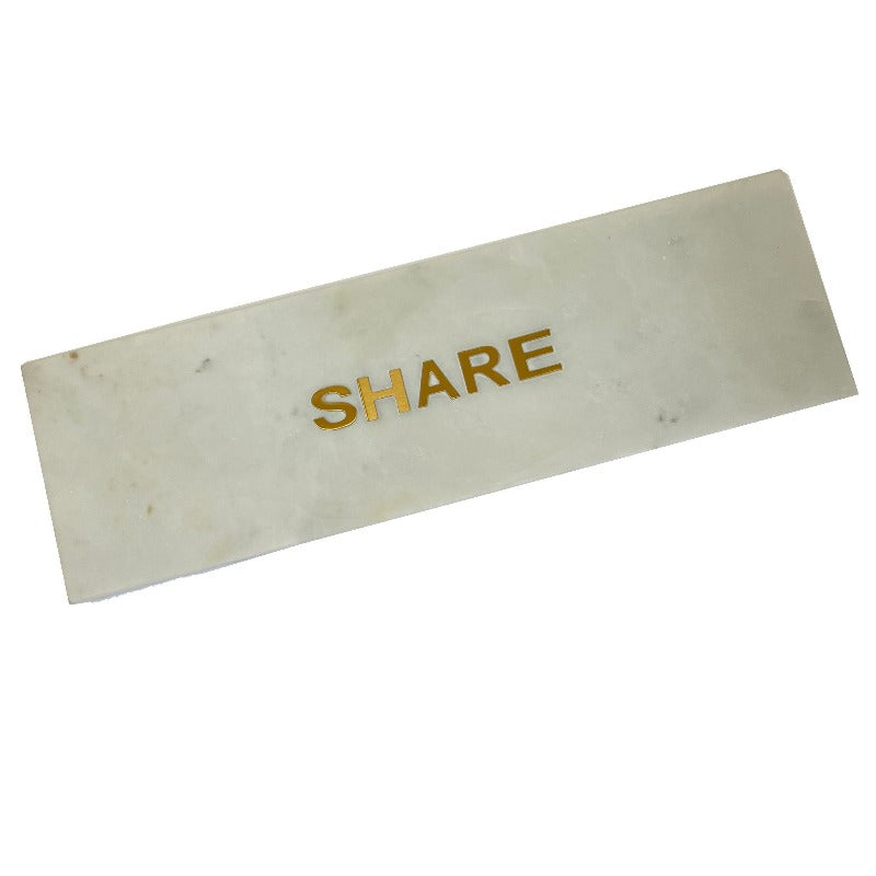 "Share" White Marble Board