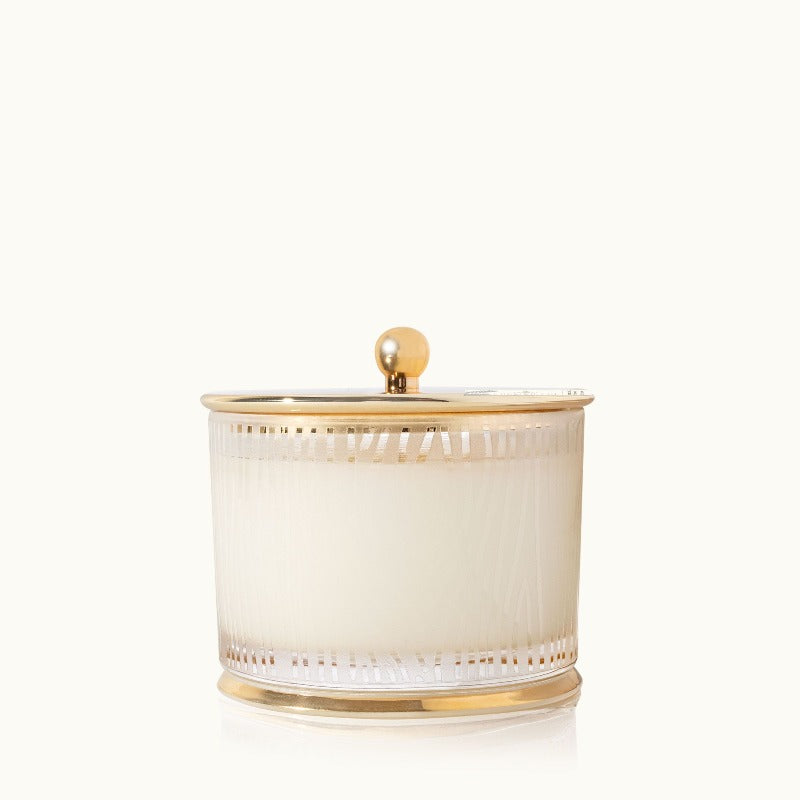 Thymes Frasier Fir Frosted Wood Grain Candle -9oz
