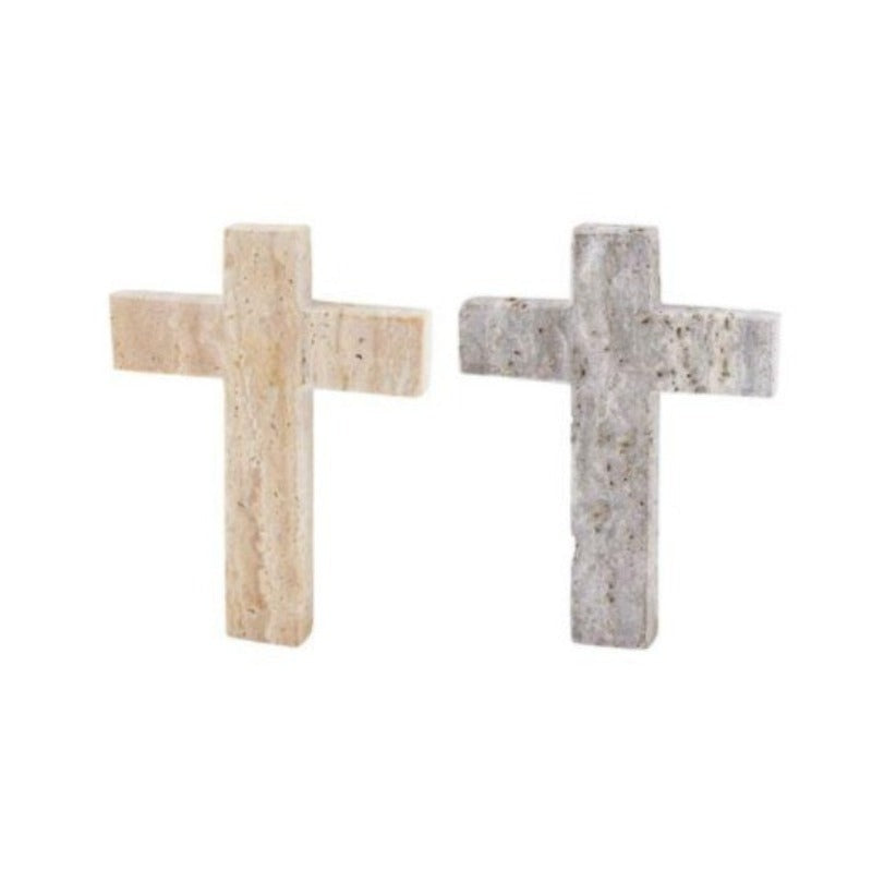 Travertine Cross (2 Colors)