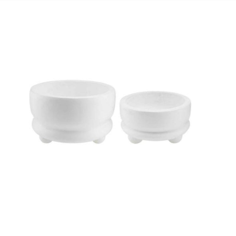 White Paulownia Footed Bowl (2 Sizes)
